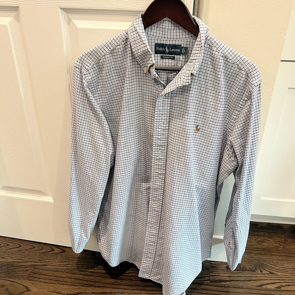 Ralph Lauren - (Large) Tattersall Oxford Multi-Color Long-Sleeve Woven Shirt - Picture 2 of 5